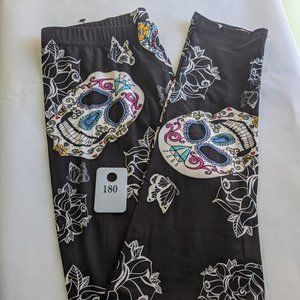 OS Sugar Skull Leggings